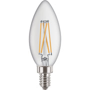 Do it 40W Equivalent Soft White B11 Candelabra LED Decorative Light Bulb (6-Pack)