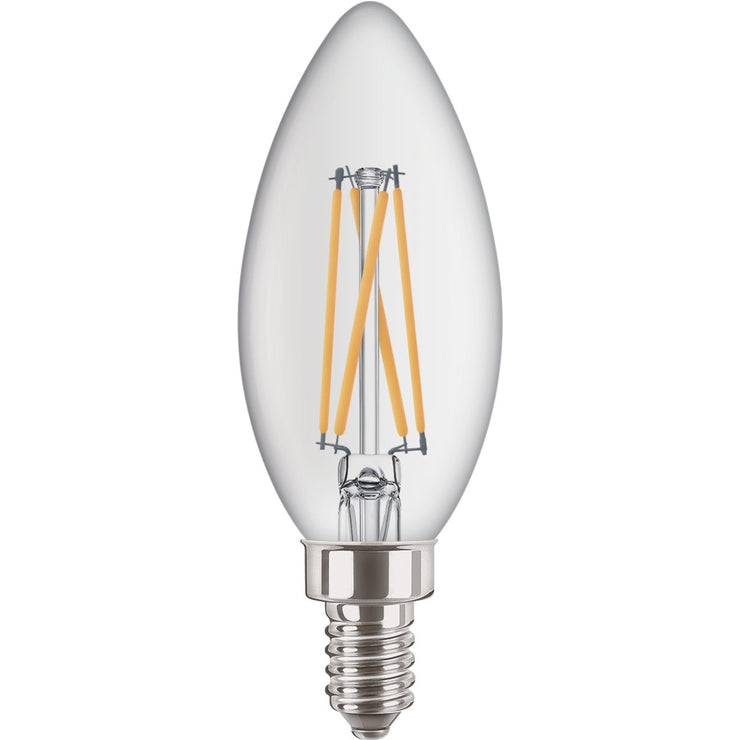 Do it 40W Equivalent Soft White B11 Candelabra LED Decorative Light Bulb (6-Pack)
