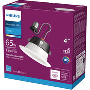 Philips 4 In. Retrofit White LED Recessed Light Kit, Daylight