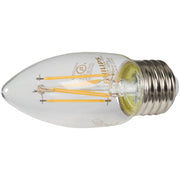 Philips 40W Equivalent Soft White B11 Medium Clear LED Decorative Light Bulb (3-Pack)