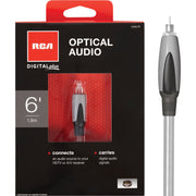 RCA 6 Ft. Gray Audio Optical Cable