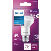 Philips Ultra Definition 45W Equivalent Daylight R20 Medium Dimmable LED Floodlight Light Bulb