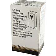 Leviton 50A Surface Mount Black 6-50R Welder Power Outlet