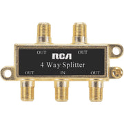 RCA 4-Way Coaxial Splitter