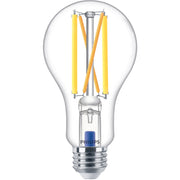 Philips Ultra Definition 100W Equivalent Daylight A21 Medium Dimmable LED Light Bulb, Clear (2-Pack)