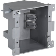 2-Gang PVC Molded Old Work Wall Electrical Box, 25 Cu. In.