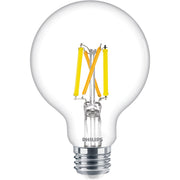 Philips Ultra Definition 60W Equivalent Soft White G25 Medium LED Decorative Light Bulb (2-Pack)