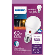 Philips 60W Equivalent Soft White A19 Medium Dusk to Dawn LED Light Bulb