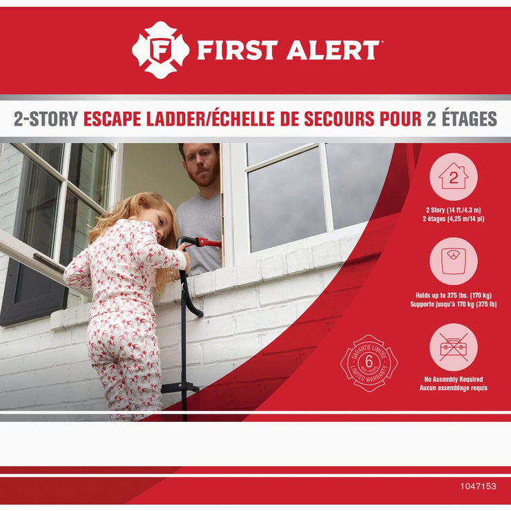 First Alert 14 Ft. Steel Fire Escape Ladder