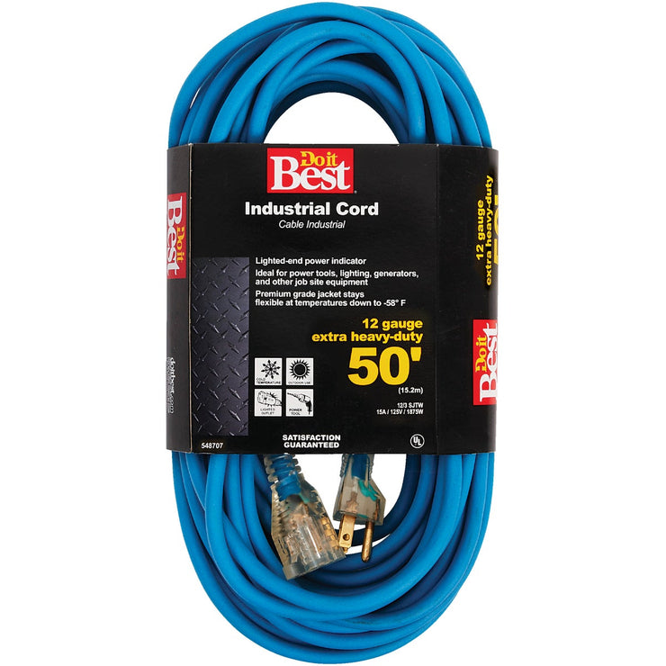 Do it Best 50 Ft. 12/3 Industrial Outdoor Extension Cord