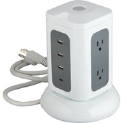Do it Best 6-Outlet/3-USB 1800J White Surge Protector with 3 Ft. Cord