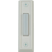 Heath Zenith Wired White Plastic LED Lighted Doorbell Push-Button