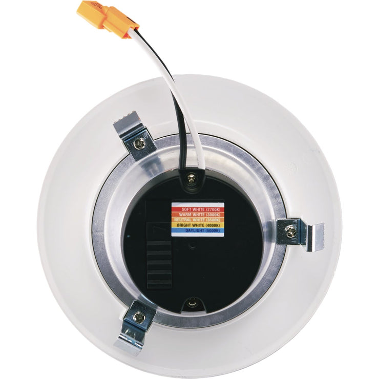 Satco 4 In. Retrofit Non-IC Rated White Selectable Color Temperature LED Recessed Light Kit