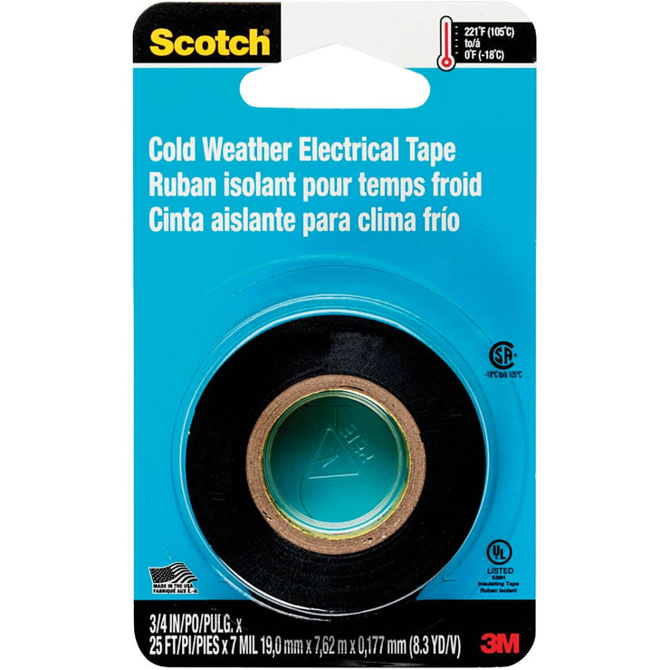 3M Scotch Cold Weather 3/4 In. x 300 In. Electrical Tape