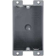 1-Gang PVC Molded Old Work Wall Electrical Box, 8 Cu. In.