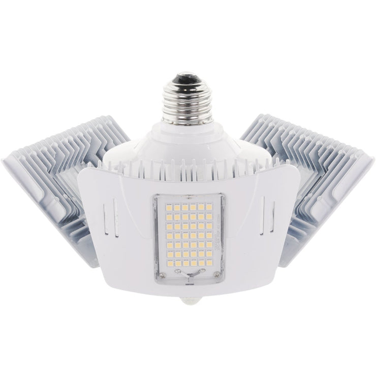 Satco Nuvo 60W Corn Cob Medium Base Multi-Beam LED High-Intensity Replacement Light Bulb with Motion Sensor