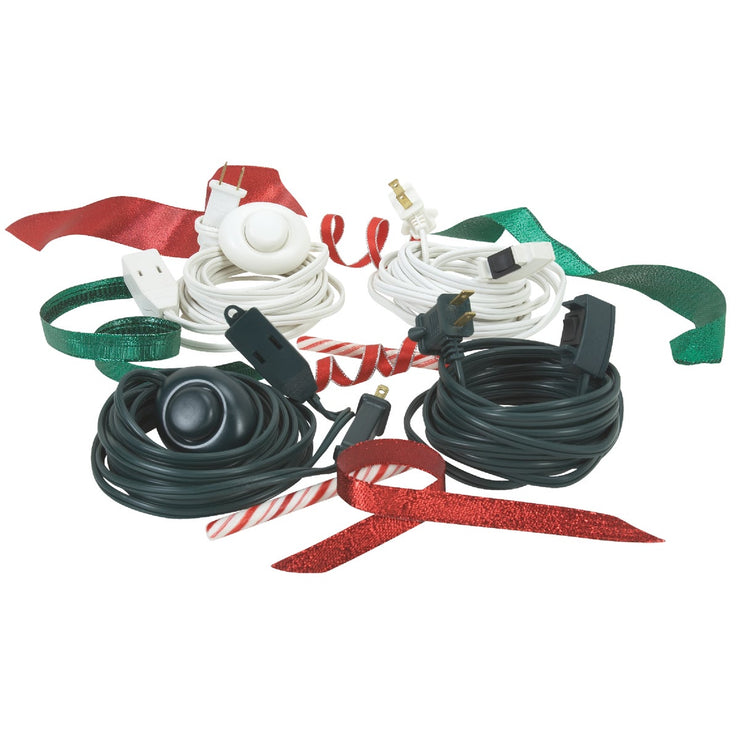 Do it 15 Ft. 18/2 White Extension Cord with Foot Switch