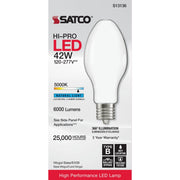 Satco 42W ED28 Mogul Extended Base LED High-Intensity Light Bulb, 300W Incandescent Equivalent