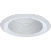 Halo 6 In. White Cone Baffle with Self-Flange Recessed Light Fixture Trim