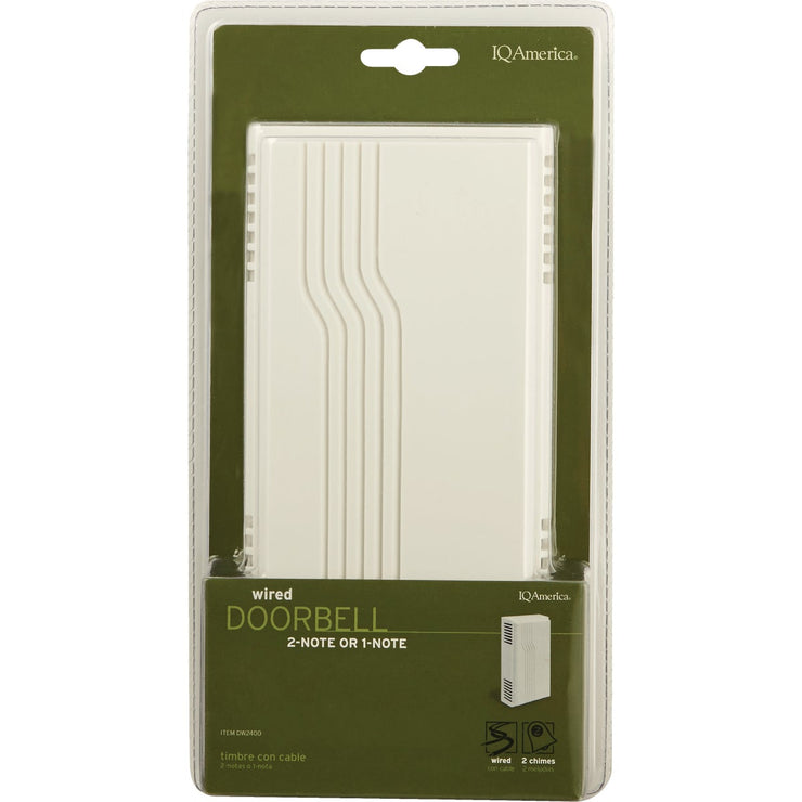 Heath Zenith White Plastic Wired Door Chime