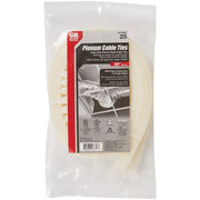 Gardner Bender 36 In. x 0.35 In. Natural Plenum Cable Tie (25-Pack)