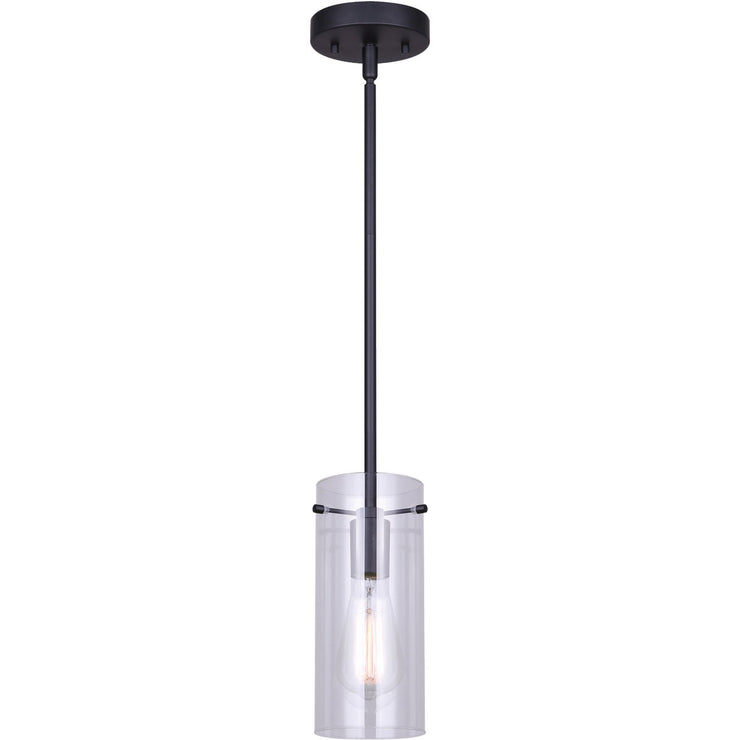 Home Impressions Joni 1-Bulb Black Incandescent Pendant Light Fixture