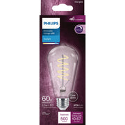 Philips 60W Equivalent Daylight ST19 Medium LED Decorative Light Bulb