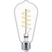 Philips 60W Equivalent Daylight ST19 Medium LED Decorative Light Bulb