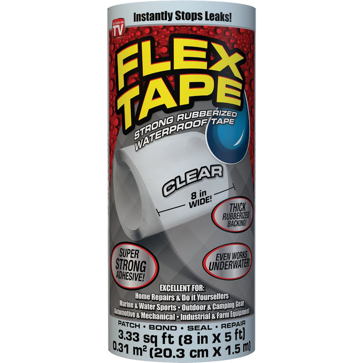 Flex Tape 8 In. x 5 Ft. Repair Tape, Clear