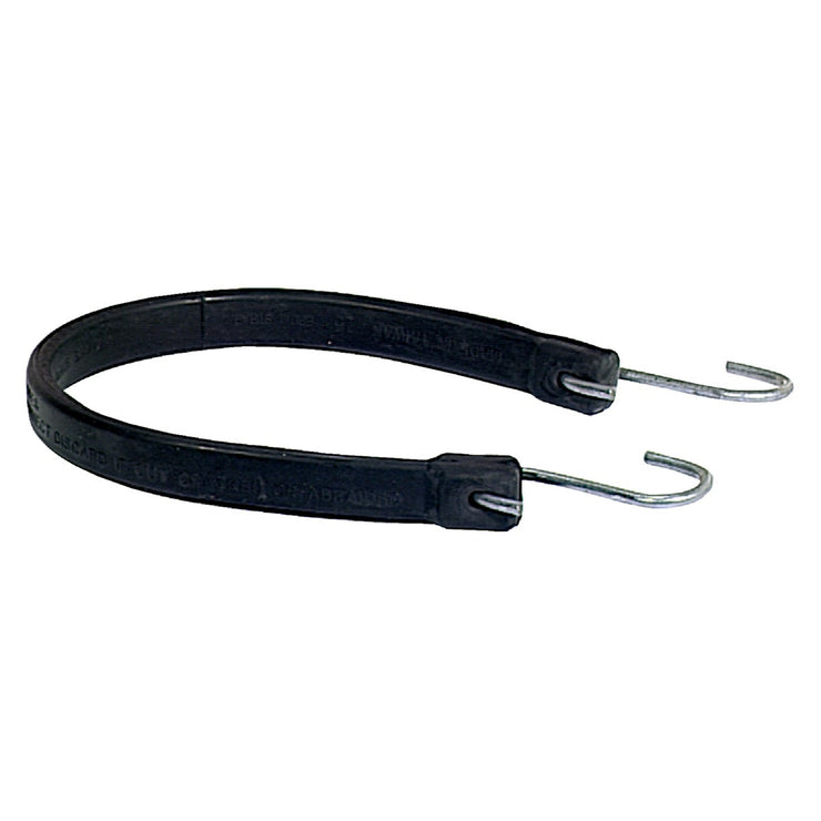 19.5 In. Hook-to-Hook Black Rubber Tarp Strap