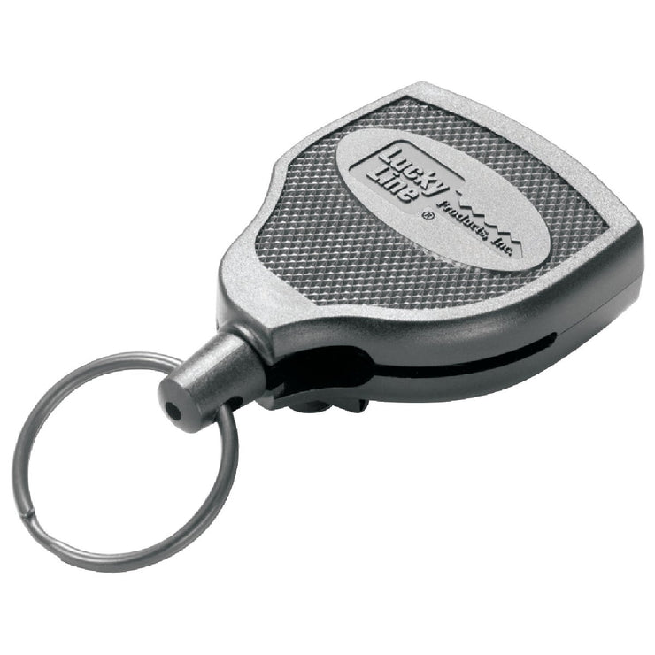 Lucky Line Key Bak Clip-On 48 In. Chrome Retractable Key Chain