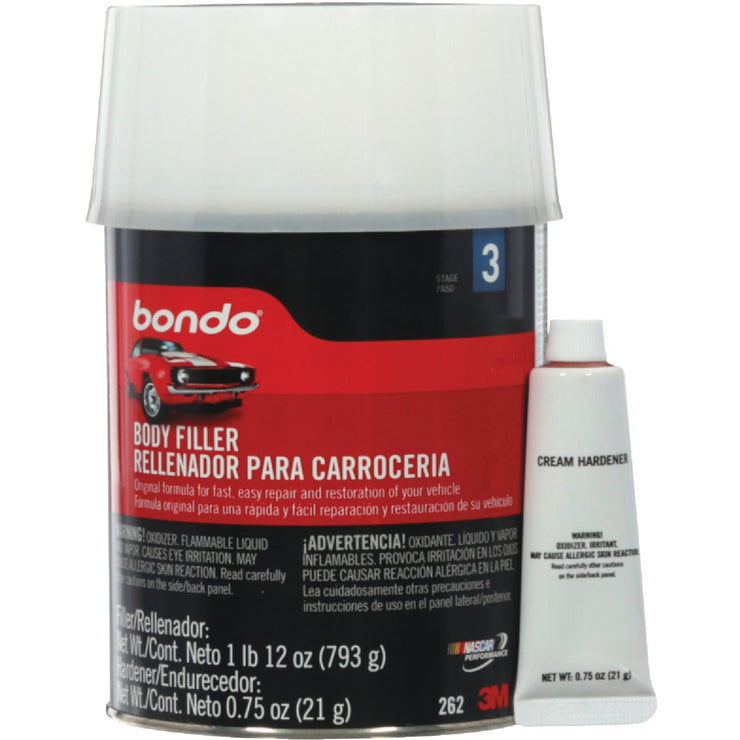 3M Bondo Qt. Original Body Filler with Hardener