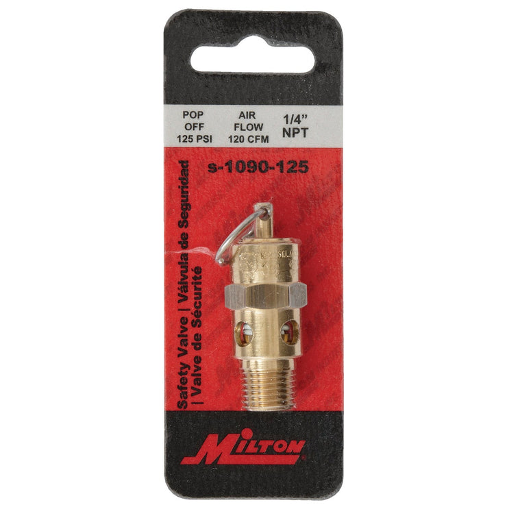 Milton 1/4 In. MNPT 125 psi Safety Valve