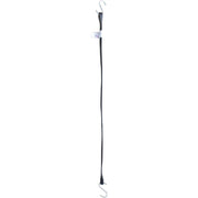 Erickson 5/8 In. x 34 In. Hook-to-Hook Rubber Industrial EDPM Tarp Strap, Black