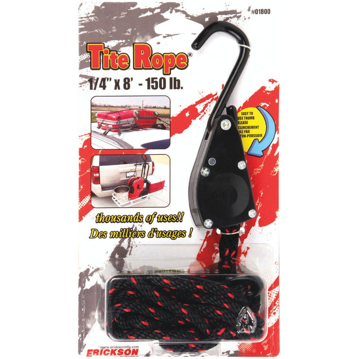 Erickson Tite Rope 1/4" x 8&