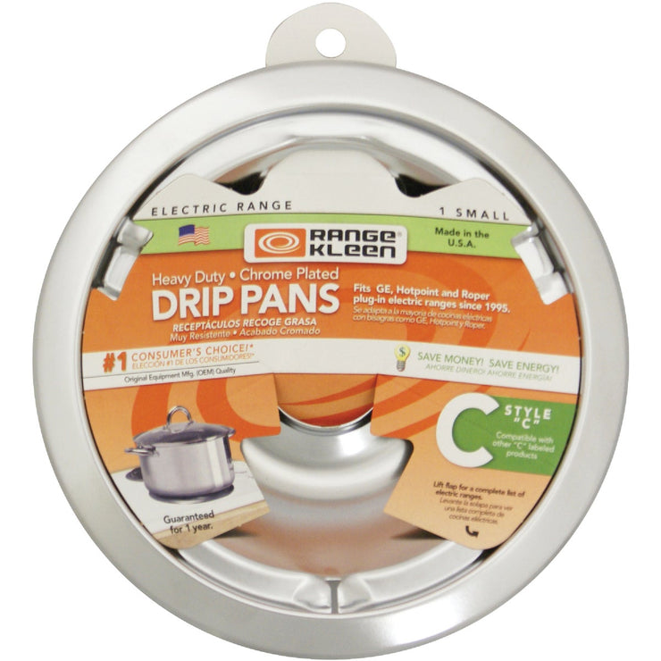 Range Kleen Electric 6" Style C Round Chrome Drip Pan