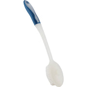 16 In. White & Blue Bath Brush Body Scrubber