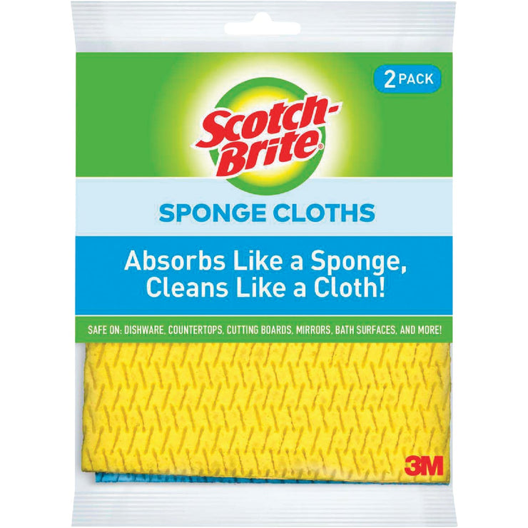 3M Scotch-Brite 7.8 In. x 6.8 In. Absorbent Cloth (2-Count)