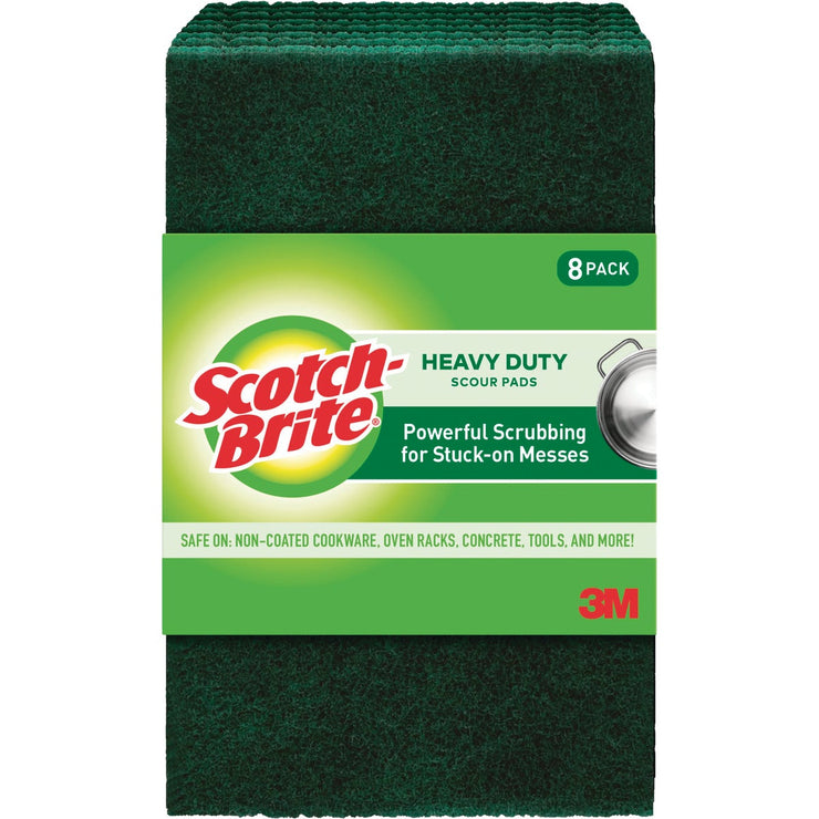 3M Scotch-Brite Heavy Duty Scouring Pad (8 Count)