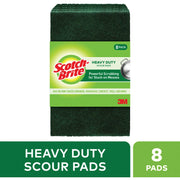 3M Scotch-Brite Heavy Duty Scouring Pad (8 Count)