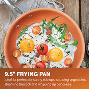 Gotham Steel 9.5 In. Copper Ceramic Non-Stick Fry Pan