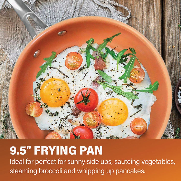 Gotham Steel 9.5 In. Copper Ceramic Non-Stick Fry Pan