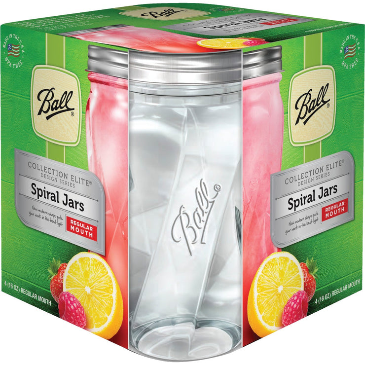 Ball Collection Elite Series 1440069022 Mason Jar, 8 oz C