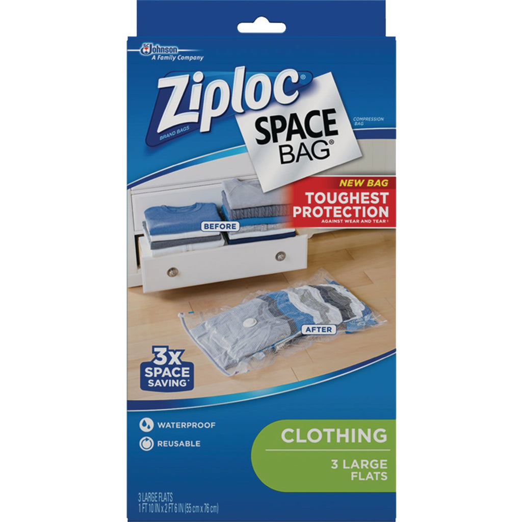 Ziploc Large Space Bag Vacuum Seal Storage Bag (3-Count) – Hemlock Hardware