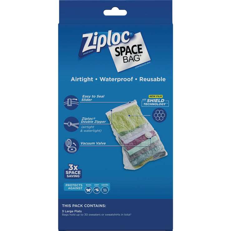Ziploc Large Space Bag Vacuum Seal Storage Bag (3-Count) – Hemlock