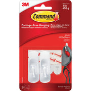 3M Command Small Utility Adhesive Hook (2-Pack)