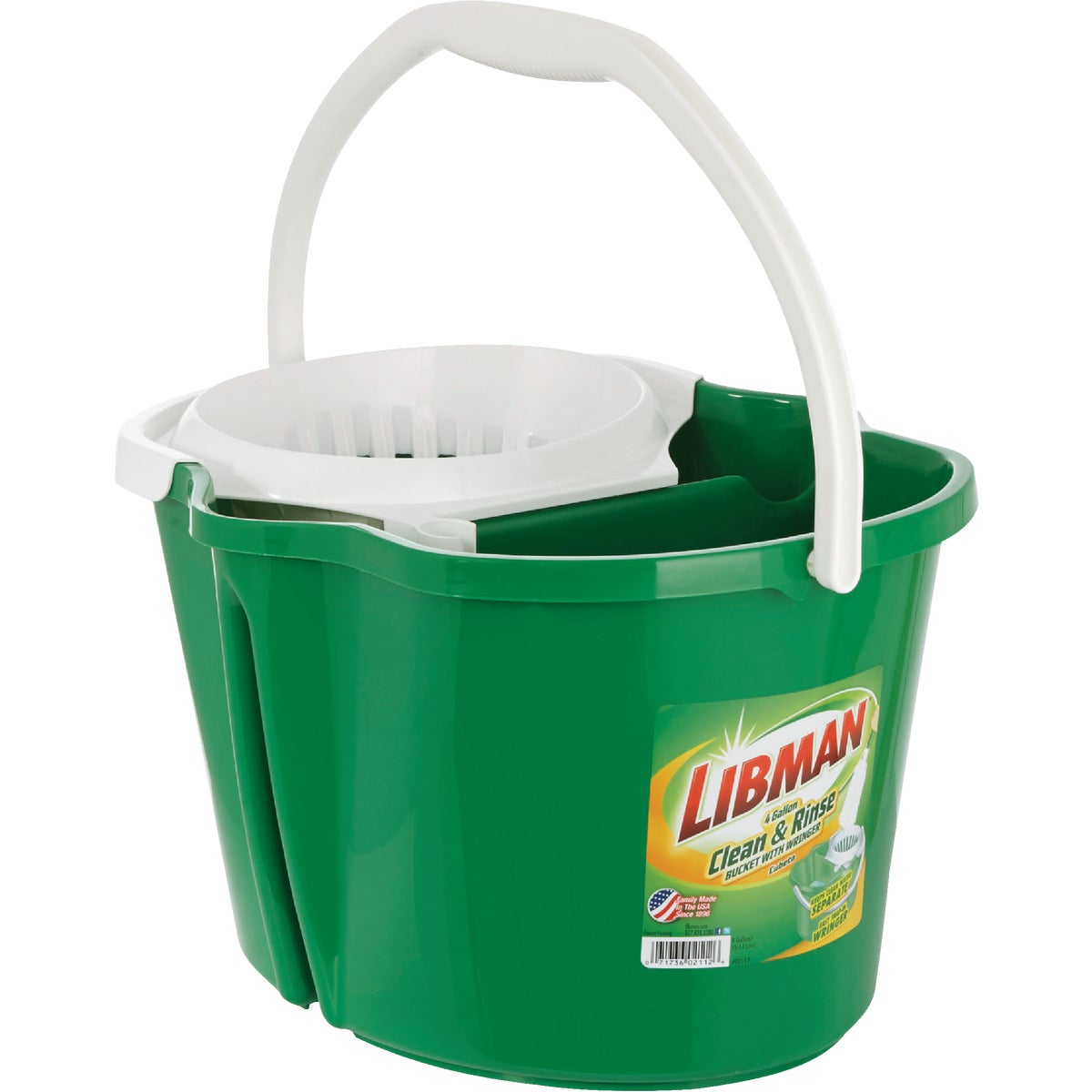 Libman 4 Gal. Green Clean & Rinse Bucket with Wringer – Hemlock Hardware
