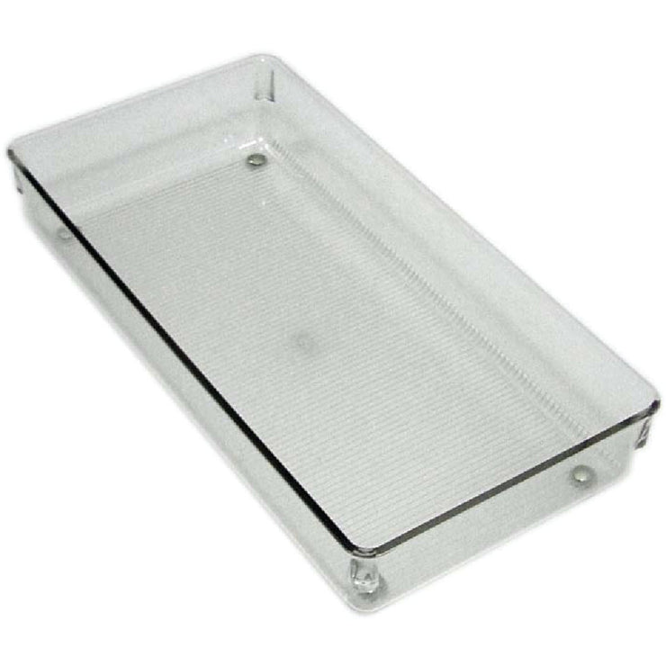 InterDesign Linus 6 In. W. x 12 In. L. x 2 In. D. Clear Drawer Organizer Tray