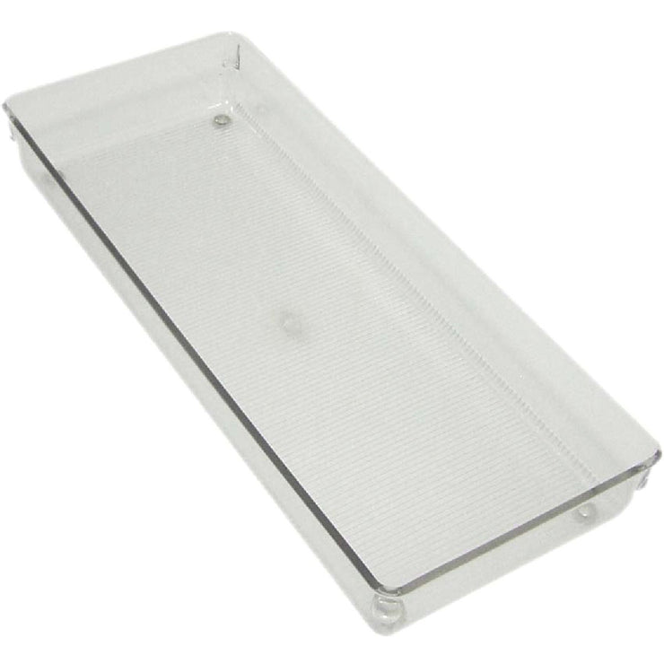 InterDesign Linus 6 In. W. x 15 In. L. x 2 In. D. Clear Drawer Organizer Tray