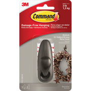 3M Command Medium Oil Rubbed Bronze Metal Adhesive Hook